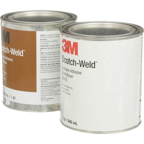 Adh&eacute;sif &agrave; base d'ur&eacute;thane 3549 Scotch-Weld, 64 oz liq., Canette, Brun D. Morneault & Fils