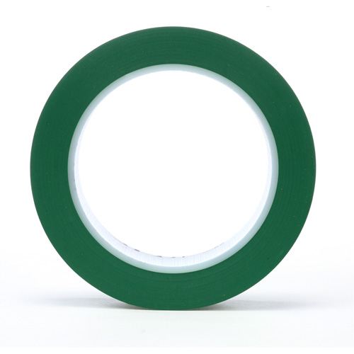471 Vinyl Tape, 25.4 mm (1") W x 32.9 m (108') L, 5.2 mils, Green D. Morneault & Fils