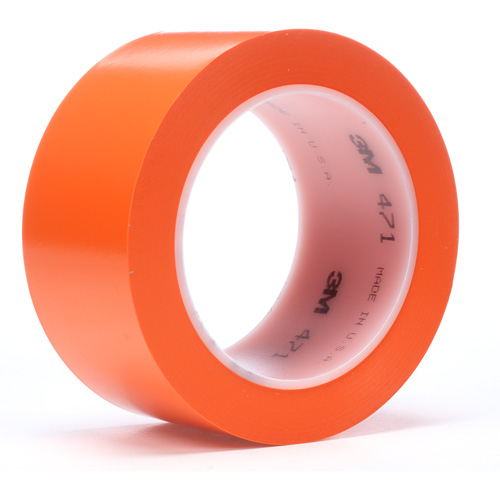 471 Vinyl Tape, 19 mm (3/4") W x 32.9 m (108') L, 5.2 mils, Orange D. Morneault & Fils