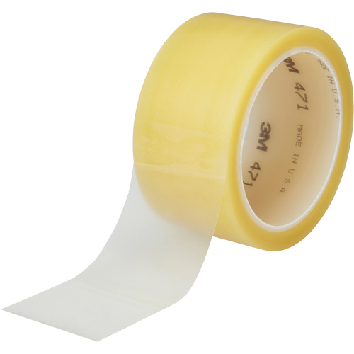 Ruban en vinyle 471, 38 mm (1-1/2") la x 32,9 m (108') lo, 5,3 mils, Transparent D. Morneault & Fils