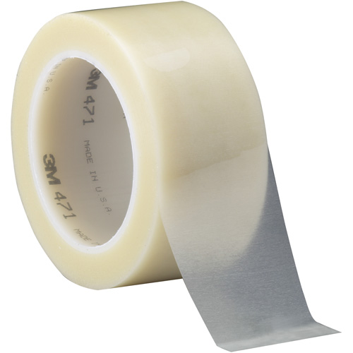 471 Vinyl Tape, 50.8 mm (2") W x 32.9 m (108') L, 5.2 mils, Clear D. Morneault & Fils