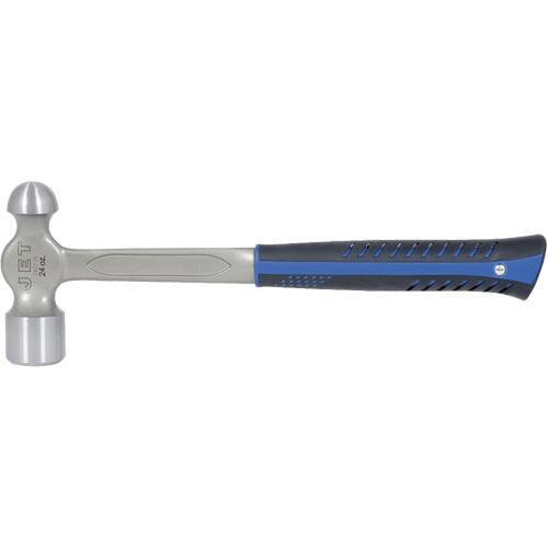JSBP-24 Marteau &agrave; panne ronde tout en acier pour usage tr&egrave;s intensif, Poids de la t&ecirc;te 24 oz, Face Poli, Prise Acier plein D. Morneault & Fils