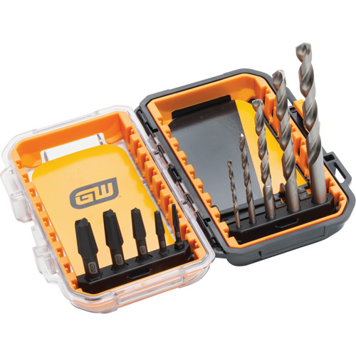 Bolt Biter Screw Extractor Set, Alloy Steel, 10 Pieces D. Morneault & Fils