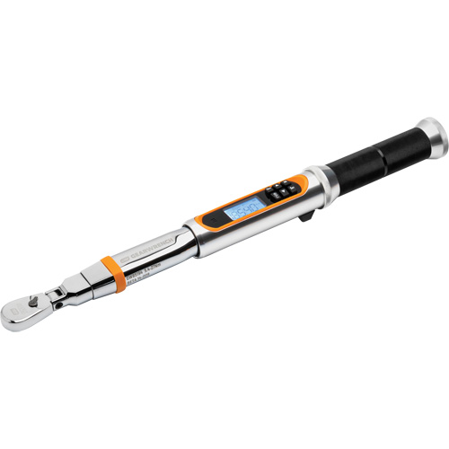 120XP Flex Head Torque Wrench with Angle, Electronic, 1/4" Square Drive, 24 - 240 in-lbs. D. Morneault & Fils