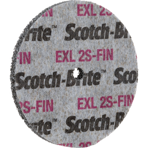 Meule homog&egrave;ne Scotch-Brite EXL, 3" x 1/2", Arbre de 1/4" D. Morneault & Fils