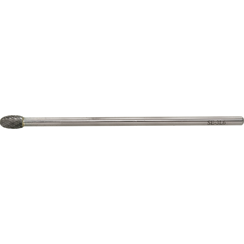 Solid Carbide Burr, SE-1L6, 1/4" Dia., 1/4" Shank, 3/8" Depth of Cut D. Morneault & Fils