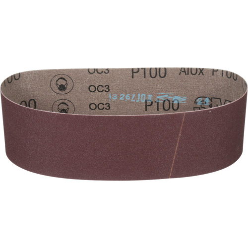 Courroie en textile 241D, 3" la X 24" lo, Oxyde d'aluminium, Grain P100 D. Morneault & Fils