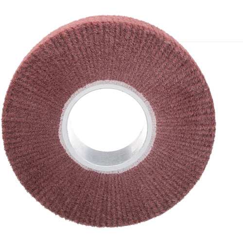 Scotch-Brite Finishing Flap Brush, Aluminum Oxide, Very Fine Grit, 8" x 2" x 3" D. Morneault & Fils