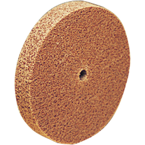 Scotch-Brite Cut & Polish Unitized Wheel, 6" x 1", 1"-7 Arbor, Medium Grit, Aluminum Oxide D. Morneault & Fils
