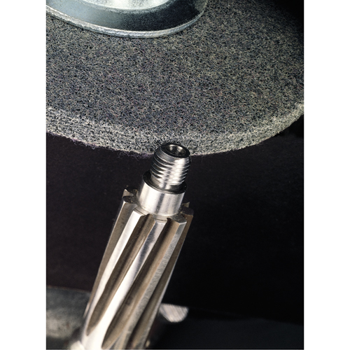 Scotch-Brite EXL Unitized Deburring Wheels, 1" x 1", 3/16" Arbor, 2A Grit, Aluminum Oxide D. Morneault & Fils