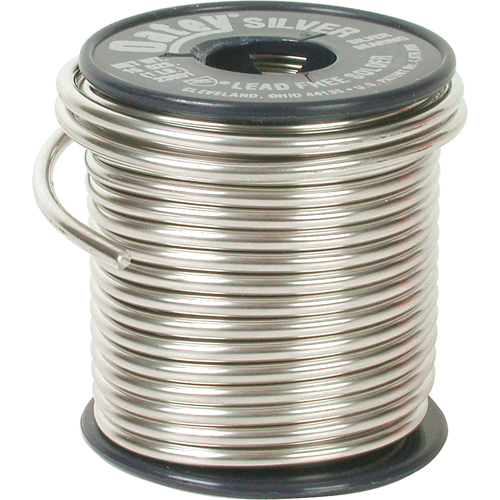 Plumbing Solder, Lead-Free, 60-100% Tin 1-5% Bismuth 1-5% Copper 1-5% Silver, Solid Core, 0.117" Dia. D. Morneault & Fils