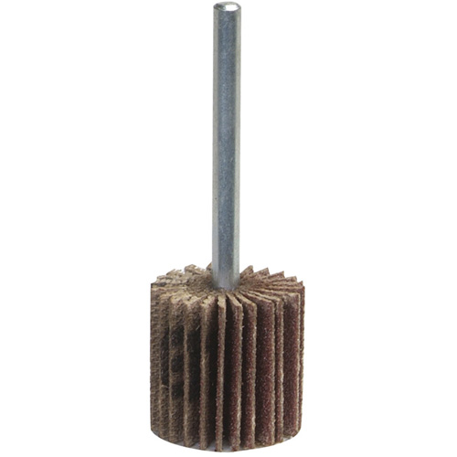 Grind-O-Flex Mini Mounted Flap Wheel, Aluminum Oxide, 60 Grit, 3" x 1" x 1/4" D. Morneault & Fils