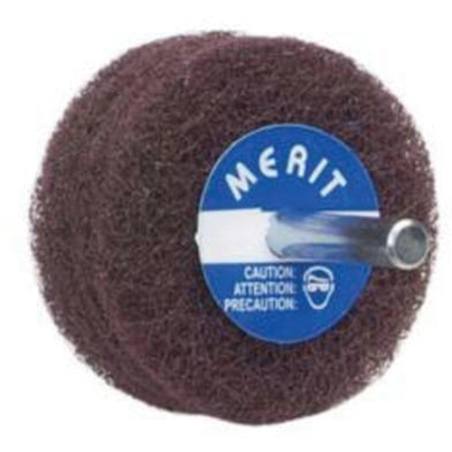 Abrasotex Non-Woven Disc Wheel, 3" Dia. x 1" W, 1/4" Arbor, Aluminum Oxide D. Morneault & Fils