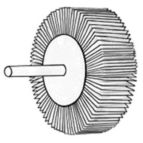 Grind-O-Flex Micro-Mini Flap Wheel, Aluminum Oxide, 120 Grit, 3/4" x 3/16" x 1/8" D. Morneault & Fils