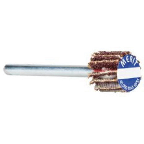 High Performance Micro-Mini Flap Wheel, Aluminum Oxide, 80 Grit, 3/4" x 3/8" x 1/8" D. Morneault & Fils