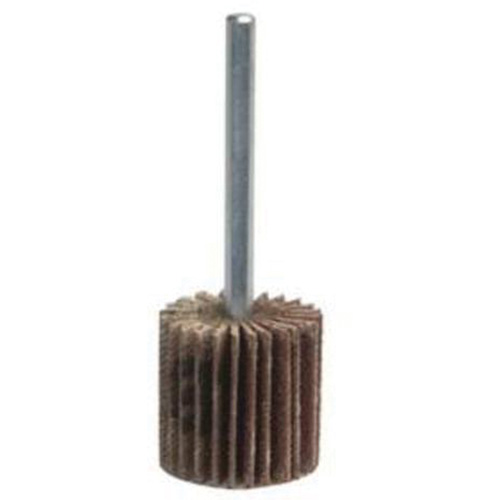 Super Finish Mini Flap Wheel, Aluminum Oxide, 80 Grit, 1-3/16" x 1/4" x 1/4" D. Morneault & Fils
