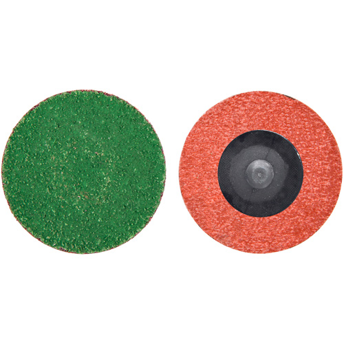 Zirc Plus Quick-Change Cloth Disc, 2" Dia., 120 Grit, Zirconia Alumina D. Morneault & Fils