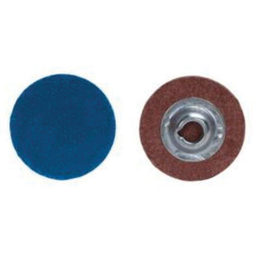 Quick-Change Discs, 2" Dia., 36 Grit, Zirconia Alumina D. Morneault & Fils