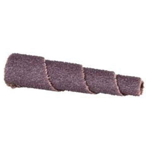 Cartouche de bande abrasive conique ALO, 60 Grain, 1" dia., Oxyde d'aluminium, 2" lo, 3/16" Dimension de l'arbre D. Morneault & Fils