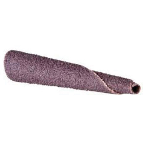 Cartouche de bande abrasive conique ALO, 120 Grain, 5/16" dia., Oxyde d'aluminium, 1-1/2" lo, 1/4" Dimension de l'arbre D. Morneault & Fils