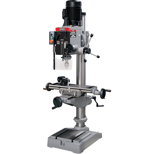 Gearhead Milling Drilling Machine, 6 Speeds, 1-1/4" Drilling Capacity D. Morneault & Fils