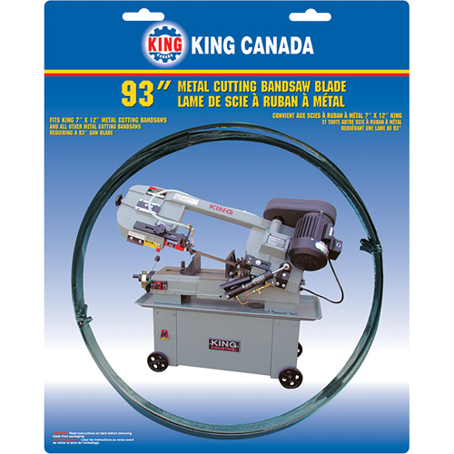 General Purpose Band Saw Blade, Bi-Metal, 93" L x 3/4" W x 0.032" Thick, 10-14 TPI D. Morneault & Fils