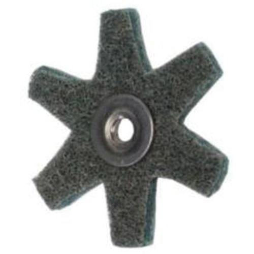 Disque abrasif en forme d'&eacute;toile pour pr&eacute;paration de surface Abrasotex , 2" dia., Grain Tr&egrave;s fin, Oxyde d'aluminium D. Morneault & Fils