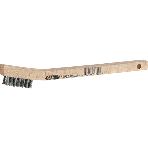 Small Cleaning Scratch Brushes, Brass, 3 x 7 Wire Rows, 7-3/4" Long D. Morneault & Fils