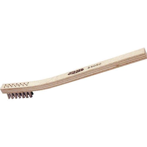 Small Cleaning Scratch Brush, Stainless Steel, 3" x 7" Wire Rows, 7-1/2" Long D. Morneault & Fils