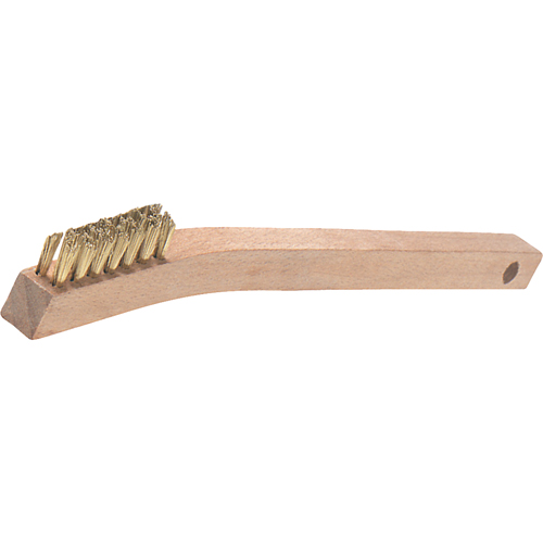 V-Trim Small Handle Scratch Brushes, Brass, 3 x 7 Wire Rows, 7-7/8" Long D. Morneault & Fils