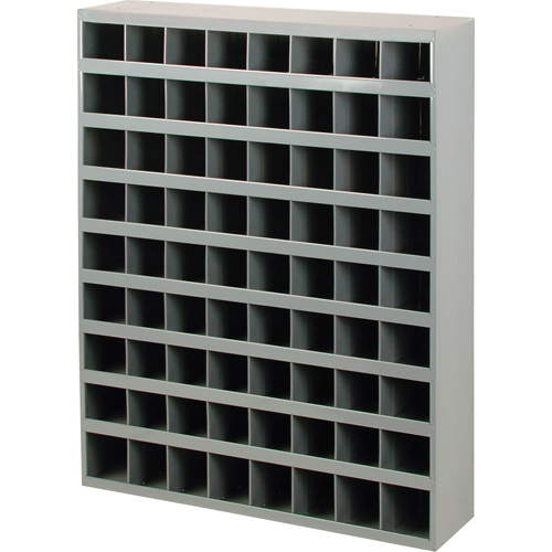 Armoires pour bacs de rangement en acier, 33-3/4" la x 8-1/2" p x 42" h, Gris D. Morneault & Fils