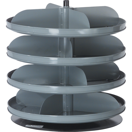 Rotabin&reg; Storage Units, 60 lbs. Capacity per Level, 6 Level, 26-1/8" H x 17" Dia. D. Morneault & Fils