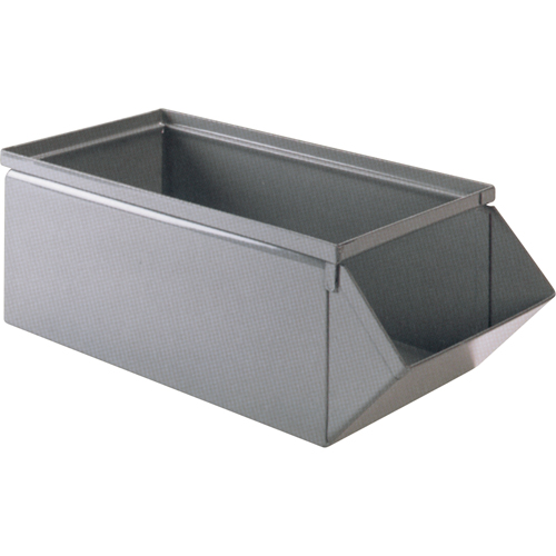 Steel Bin, 100 lbs. Cap., 15" W x 24" D x 11" H, Blue D. Morneault & Fils