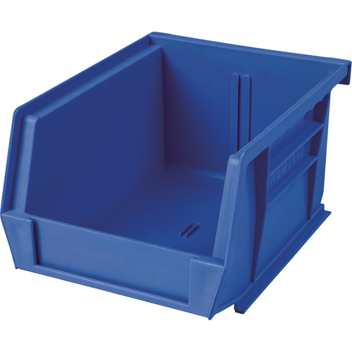 Bac en plastique, 8-1/4" la, 9" h x 18" p, Bleu D. Morneault & Fils
