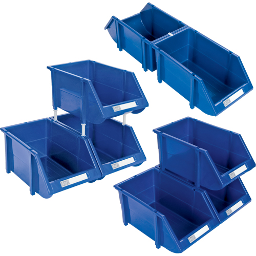 Stack & Hang Bin, 5-7/8" W x 4-11/16" H x 9-13/16" D, Blue D. Morneault & Fils