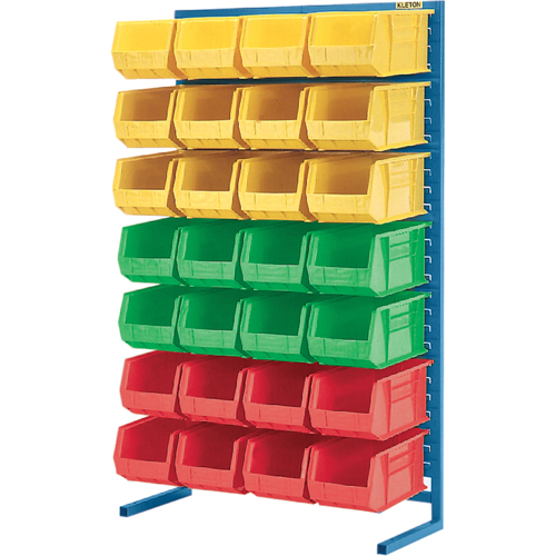 Stationary Bin Racks  -Single-Sided - Rack Only, 36" W x 12" D x 61" H D. Morneault & Fils