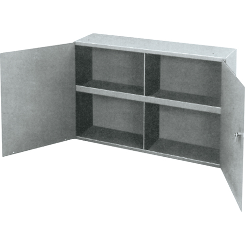 Armoires utilitaires, Acier, 2 Tablettes, 22-1/4" h x 33-3/4" la x 8-1/2" P, Gris D. Morneault & Fils