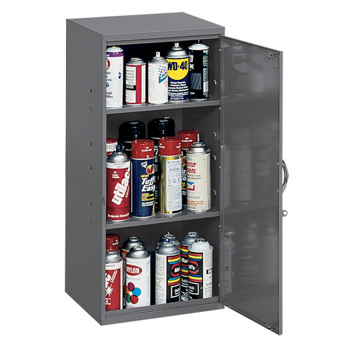 Utility Cabinet, Steel, 2 Shelves, 30" H x 13-3/4" W x 12-3/4" D, Grey D. Morneault & Fils