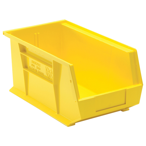 Bacs ultra empilable & suspendable, 8-1/4" la, 7" h x 14-3/4" p, Jaune D. Morneault & Fils