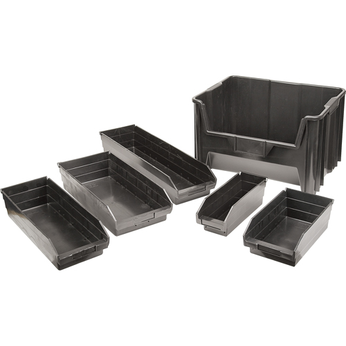 Bacs &agrave; pi&egrave;ces en plastique recycl&eacute;, 4-1/8" la x 11-5/8" p x 4" h, Capacit&eacute; de 30 lb D. Morneault & Fils