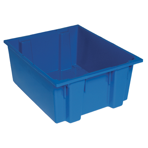 Stack & Nest Totes, 10" x 23.5" x 19.5", Blue D. Morneault & Fils