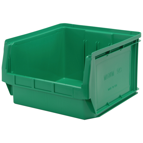 Giant Stacking Containers, 18.375" W x 19.75" D x 11.875" H, Green D. Morneault & Fils