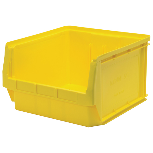 Contenants g&eacute;ants empilables, 18,375" la x 19,75" p x 11,875" h, Jaune D. Morneault & Fils