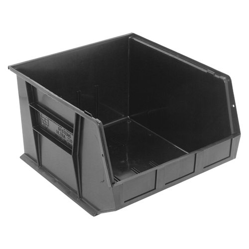 Bacs ultra empilable & suspendable, 16-1/2" la, 11" h x 18" p, Noir D. Morneault & Fils