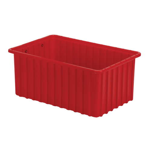 Contenants Divider Box, Poly&eacute;thyl&egrave;ne, 16,5" la x 10,9" p x 7" h, Rouge D. Morneault & Fils
