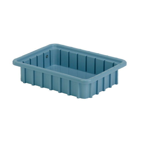 Contenants Divider Box, Poly&eacute;thyl&egrave;ne, 10,8" la x 8,3" p x 2,5" h, Bleu p&acirc;le D. Morneault & Fils