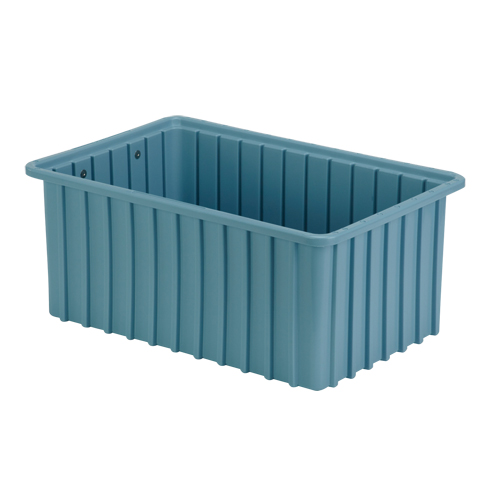 Contenants Divider Box, Poly&eacute;thyl&egrave;ne, 16,5" la x 10,9" p x 7" h, Bleu p&acirc;le D. Morneault & Fils