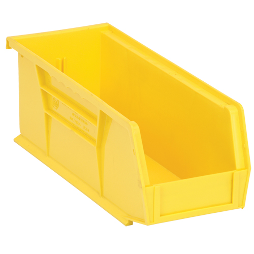 Bacs ultra empilable & suspendable, 4-1/8" la, 4" h x 10-7/8" p, Jaune D. Morneault & Fils