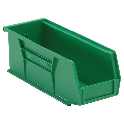 Bacs ultra empilable & suspendable, 4-1/8" la, 4" h x 10-7/8" p, Vert D. Morneault & Fils