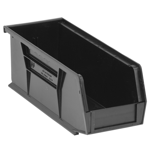 Ultra Stack & Hang Bin, 4-1/8" W x 4" H x 10-7/8" D, Black D. Morneault & Fils